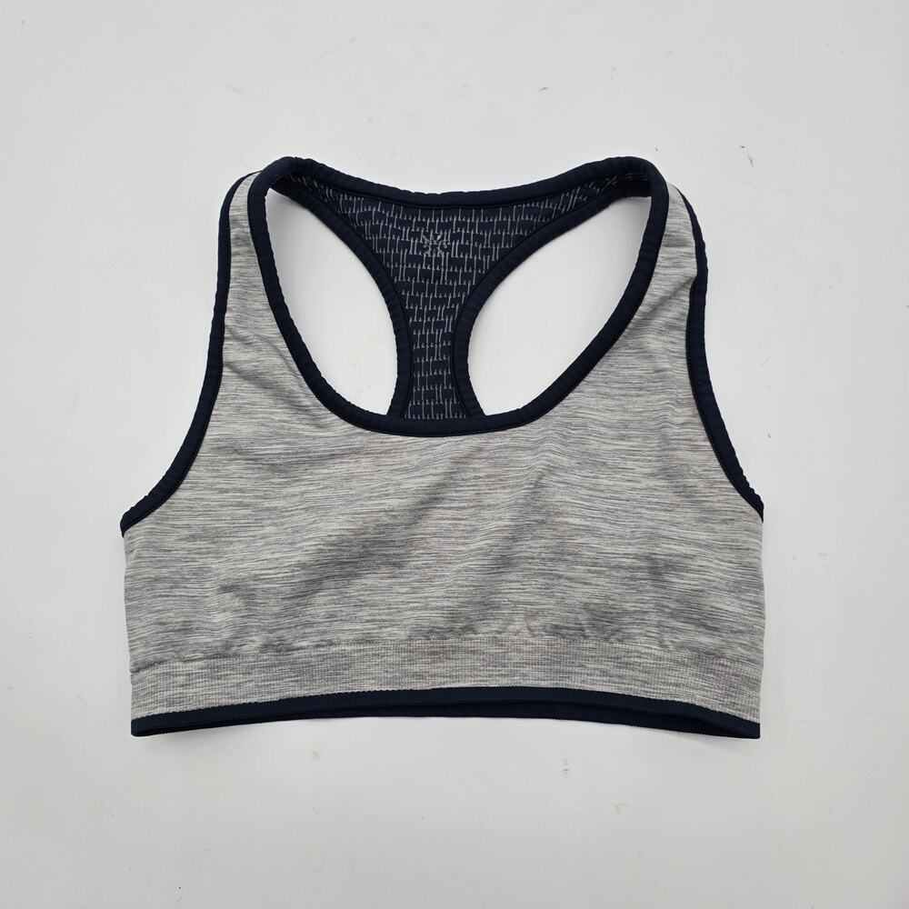 Athleta Sports Bra Womens Small Blue Gray Reversible Racerback Double Layer - Picture 2 of 11